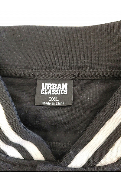 URBAN CLASSICS Černobílá baseballová bomber bunda Vel. 3XL | URBAN CLASSICS | obrázek 8