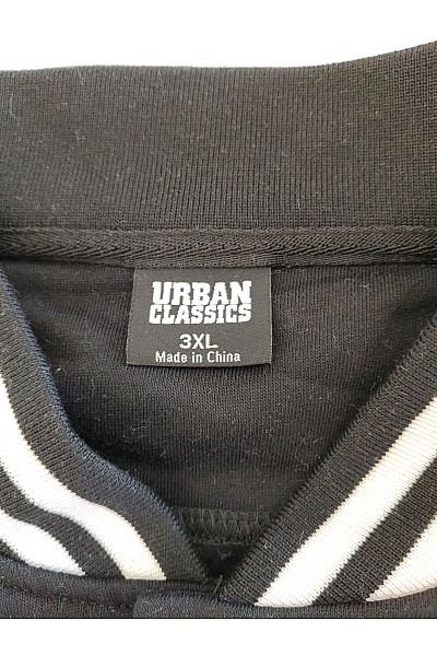 URBAN CLASSICS Černobílá baseballová bomber bunda Vel. 3XL | URBAN CLASSICS | obrázek 9