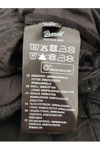 Brandit Pánské černé bavlněné cargo kraťasy s kapsami Vel. S | Brandit | obrázek 8