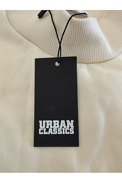 URBAN CLASSICS Béžová bavlněná crop mikina se stojáčkem Vel. XS | URBAN CLASSICS | obrázek 5