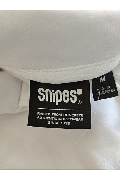 snipes Bílá bavlněná mikina s kapucí a potiskem Velikost M | snipes | obrázek 7