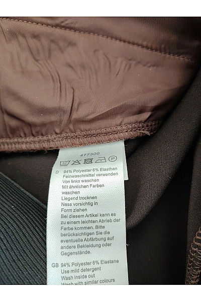 PFEFFINGER Hnědé elegantní kalhoty s vysokým pasem a kapsami Vel. 19 | PFEFFINGER | obrázek 9