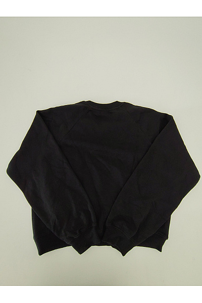 Bershka Dámská černá bavlněná mikina crewneck bez potisku Vel. XL | Bershka | obrázek 5