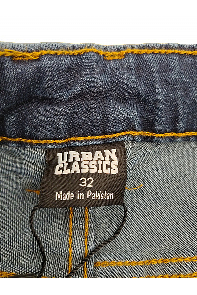 URBAN CLASSICS Dámské modré bavlněné džíny rovné Vel. 32 | URBAN CLASSICS | obrázek 4