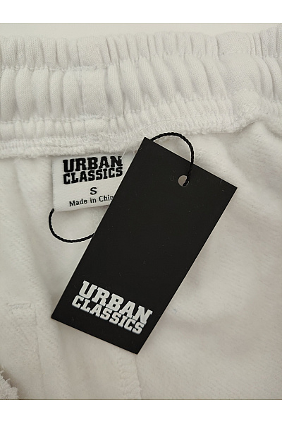 URBAN CLASSICS Bílé bavlněné tepláky s vysokým pasem Velikost S | URBAN CLASSICS | obrázek 4