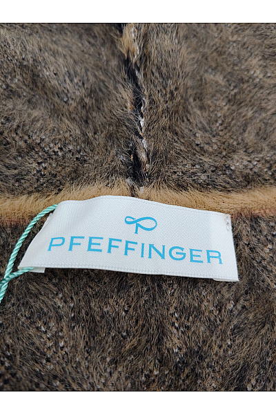 PFEFFINGER Dámský hnědý pletený kardigan s kapucí a zvířecím vzorem Vel. XXL | PFEFFINGER | obrázek 9