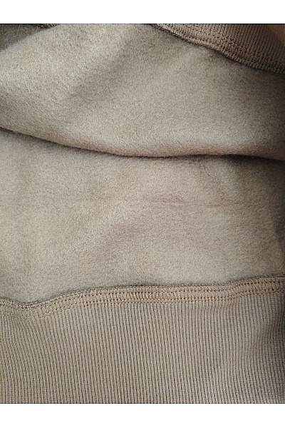 Dámská hnědá bavlněná mikina s kapucí oversized Velikost S | Unimoda | obrázek 4
