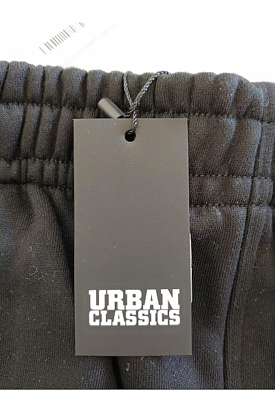 URBAN CLASSICS Černé bavlněné tepláky s kapsami a gumou v pase Vel. L | URBAN CLASSICS | obrázek 7