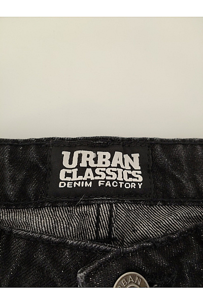 URBAN CLASSICS Dámské černé džíny wide leg bavlněné Velikost 31 | URBAN CLASSICS | obrázek 4