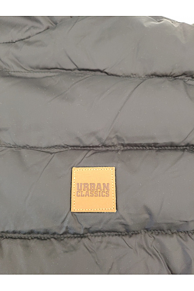 URBAN CLASSICS Černá prošívaná zimní bunda s kapucí Vel. S | URBAN CLASSICS | obrázek 5