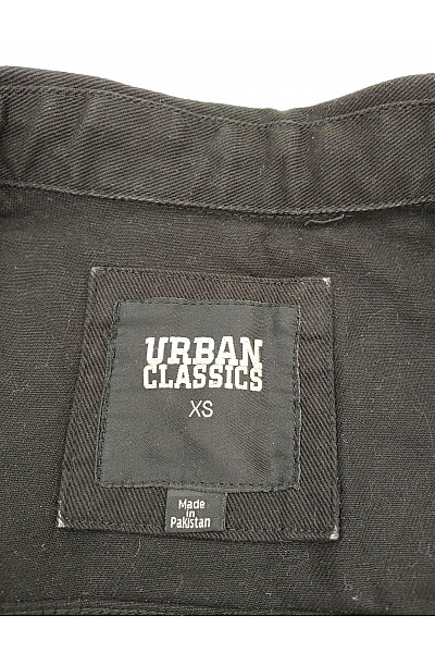 URBAN CLASSICS Černá bavlněná krátká bunda do pasu Velikost XS | URBAN CLASSICS | obrázek 6