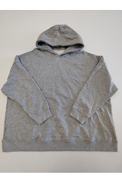 Šedá bavlněná oversized mikina s kapucí přes hlavu Vel. XXL | Unimoda | obrázek 2
