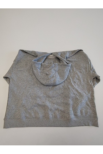 Šedá bavlněná oversized mikina s kapucí přes hlavu Vel. XXL | Unimoda | obrázek 3