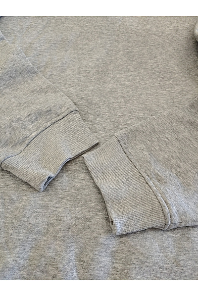 Šedá bavlněná oversized mikina s kapucí přes hlavu Vel. XXL | Unimoda | obrázek 4