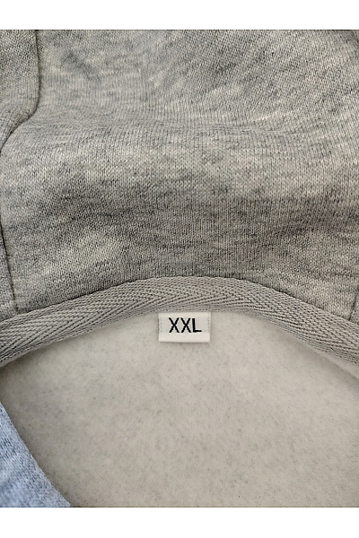 Šedá bavlněná oversized mikina s kapucí přes hlavu Vel. XXL | Unimoda | obrázek 6