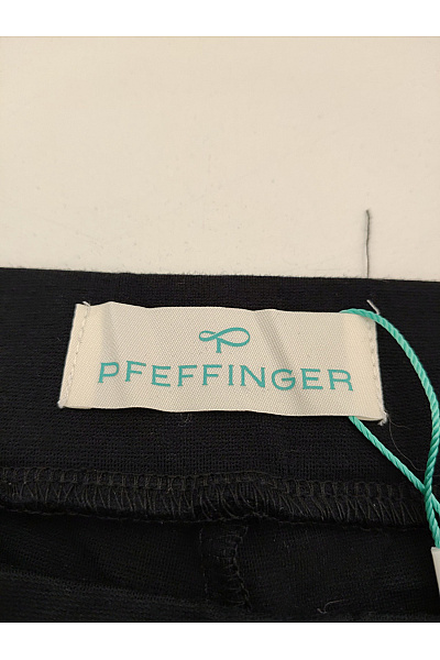 PFEFFINGER Černé společenské zvonové kalhoty s vysokým pasem Vel. IT 48 | PFEFFINGER | obrázek 7