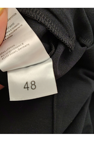 PFEFFINGER Černé společenské zvonové kalhoty s vysokým pasem Vel. IT 48 | PFEFFINGER | obrázek 8