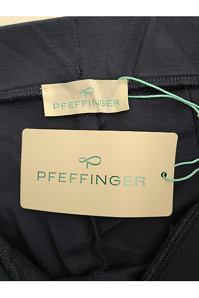 PFEFFINGER Černé elegantní kalhoty s vysokým pasem a kapsami Vel. DE 38 | PFEFFINGER | obrázek 5