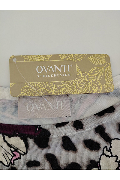 OVANTI Dámské tričko s tříčtvrtečním rukávem květinový vzor zvířecí potisk Vel. DE 44 | OVANTI | obrázek 7