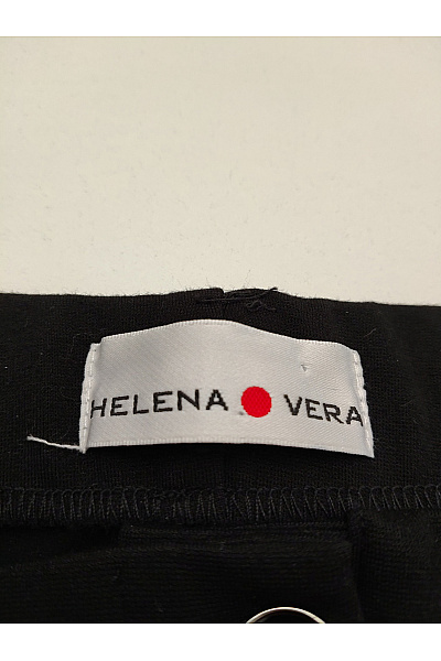 HELENA VERA Černé elegantní rovné kalhoty Velikost EU 42 | HELENA VERA | obrázek 9