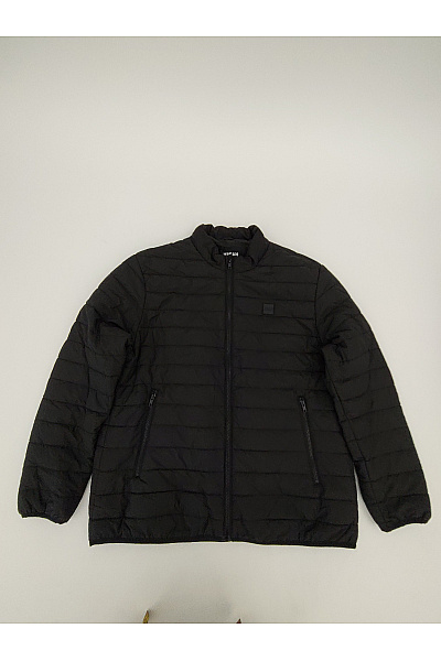URBAN CLASSICS Černá Pánská Prošívaná Bunda Se Zipem Velikost XL