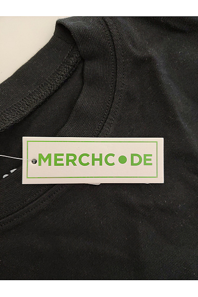 MERCHCODE Černé bavlněné tričko s výšivkou růže oversize Velikost S | MERCHCODE | obrázek 4