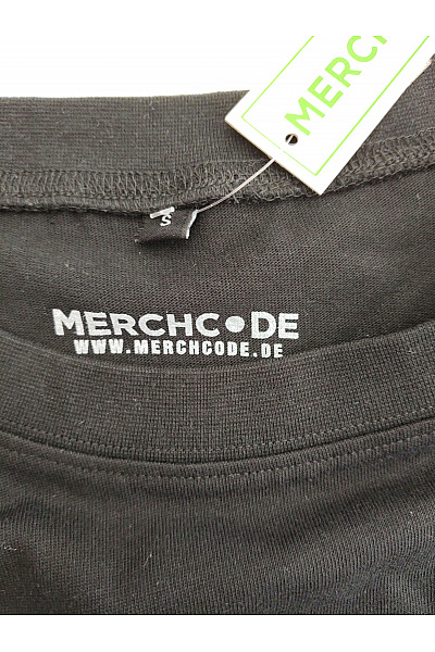 MERCHCODE Černé bavlněné tričko s výšivkou růže oversize Velikost S | MERCHCODE | obrázek 6