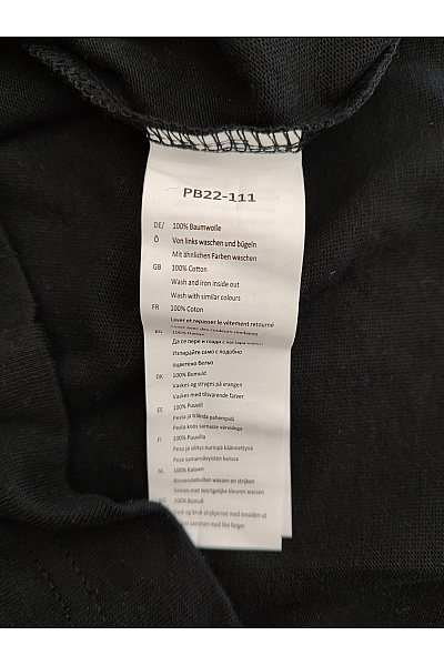 MERCHCODE Černé bavlněné tričko s výšivkou růže oversize Velikost S | MERCHCODE | obrázek 7