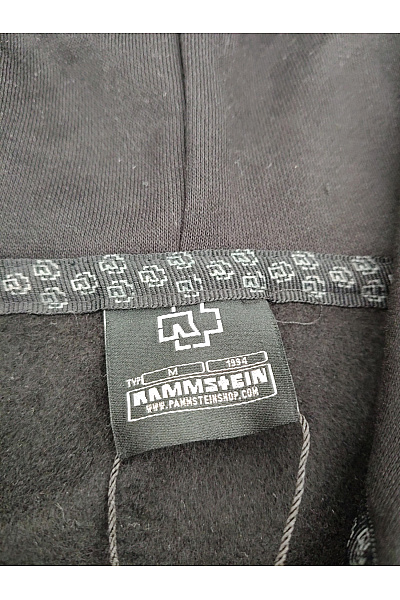 rammstein Pánská černá bavlněná mikina na zip s kapucí Vel. M | rammstein | obrázek 4