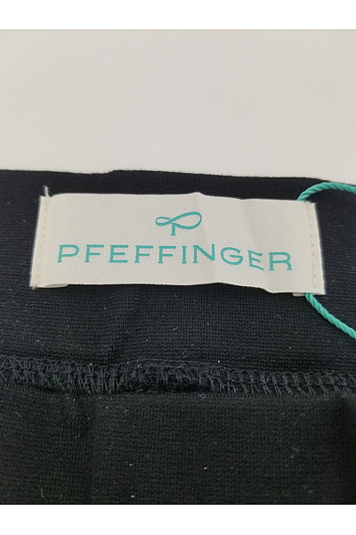 PFEFFINGER Černé elegantní kalhoty s lampasem Vel. DE 21 | PFEFFINGER | obrázek 5