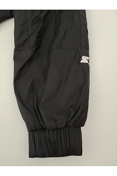 BASIX BLACK LABEL Černá pánská větrová bunda anorak přes hlavu s kapsou vpředu Velikost M | BASIX BLACK LABEL | obrázek 3