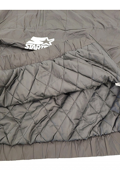 BASIX BLACK LABEL Černá pánská větrová bunda anorak přes hlavu s kapsou vpředu Velikost M | BASIX BLACK LABEL | obrázek 5