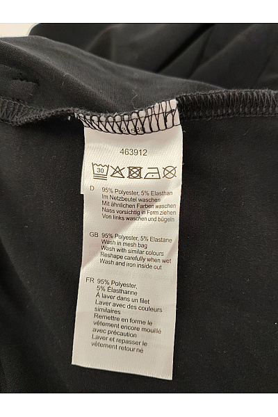 COUTURE LINE Černé široké kalhoty s vysokým pasem Velikost DE 46 | COUTURE LINE | obrázek 4