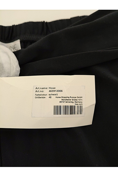 COUTURE LINE Černé široké kalhoty s vysokým pasem Velikost DE 46 | COUTURE LINE | obrázek 6