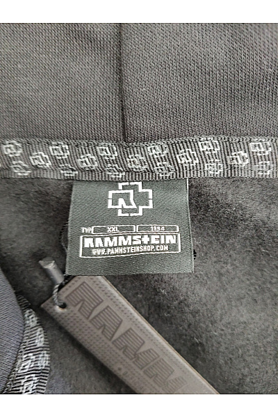 rammstein Pánská bavlněná mikina na zip s kapucí černá Vel. XXL | rammstein | obrázek 7
