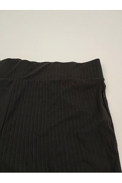 Černé dámské zvonové kalhoty s vysokým pasem Velikost L | Unimoda | obrázek 4