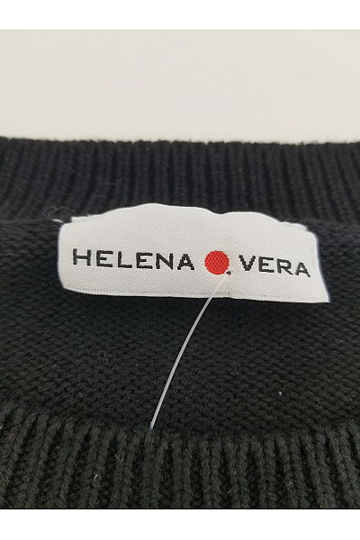 HELENA VERA Černý pletený pulovr s flitry Velikost DE 48 | HELENA VERA | obrázek 3