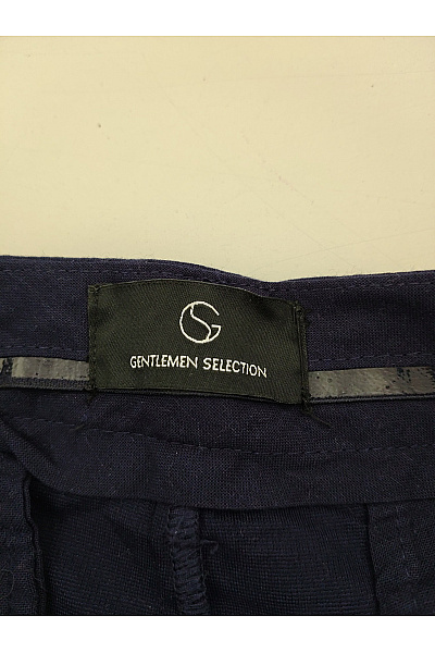 GENTLEMEN SELECTION Modré pánské chinos kalhoty rovné Vel. DE 50 | GENTLEMEN SELECTION | obrázek 4