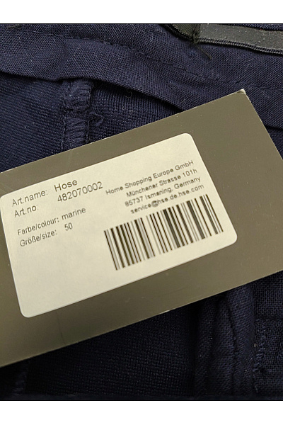 GENTLEMEN SELECTION Modré pánské chinos kalhoty rovné Vel. DE 50 | GENTLEMEN SELECTION | obrázek 5
