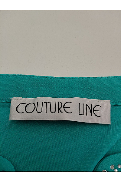COUTURE LINE Zelená dámská halenka s krátkým rukávem a asymetrickým střihem Vel. DE 52 | COUTURE LINE | obrázek 9