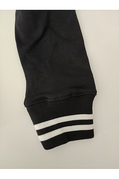 URBAN CLASSICS Černobílá bavlněná baseballová bomber bunda Vel. M | URBAN CLASSICS | obrázek 4