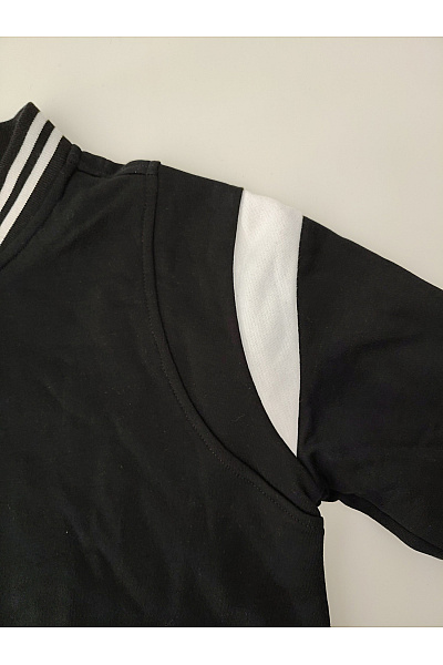 URBAN CLASSICS Černobílá bavlněná baseballová bomber bunda Vel. M | URBAN CLASSICS | obrázek 5