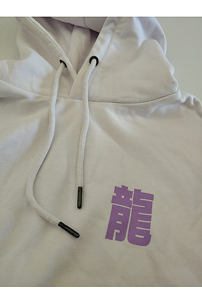 snipes Bílá pánská mikina s kapucí a potiskem streetwear Velikost XXL | snipes | obrázek 7