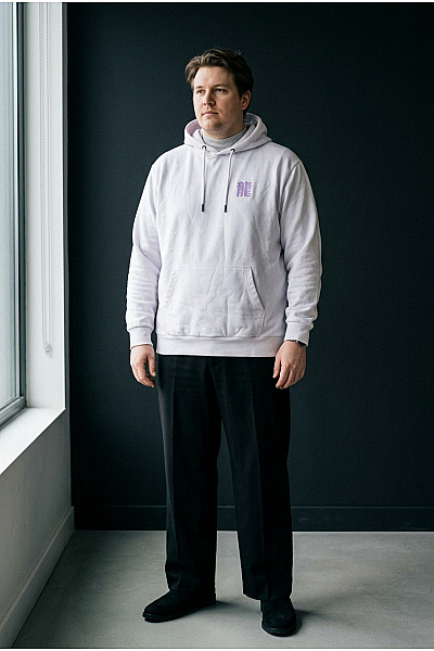 Snipes Bílá Pánská Mikina S Kapucí A Potiskem Streetwear Velikost XXL
