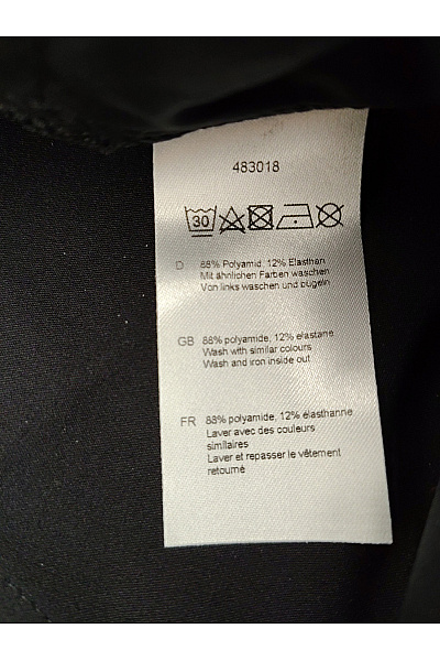 maloo Černé elegantní cigaretové kalhoty s vysokým pasem Velikost DE 50 | maloo | obrázek 6