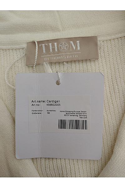 THOM By Thomas Rath Dámský pruhovaný bavlněný kardigan na knoflíky Velikost DE 56 | THOM By Thomas Rath | obrázek 7