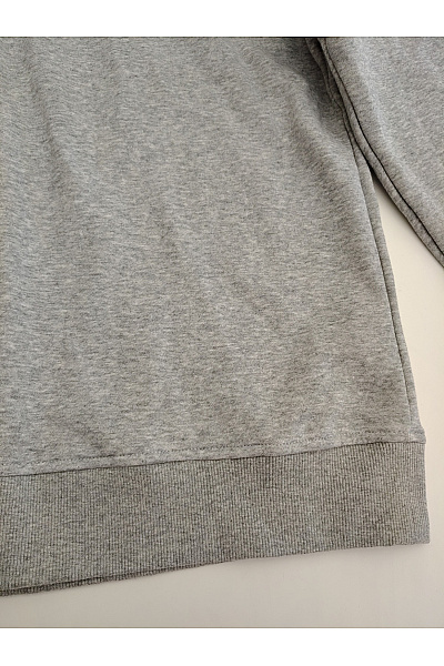 Šedá bavlněná oversized mikina s kapucí Velikost M | Unimoda | obrázek 2