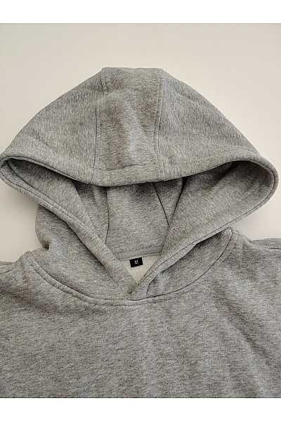 Šedá bavlněná oversized mikina s kapucí Velikost M | Unimoda | obrázek 3