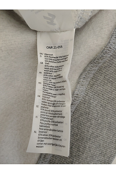 Šedá bavlněná oversized mikina s kapucí Velikost M | Unimoda | obrázek 5