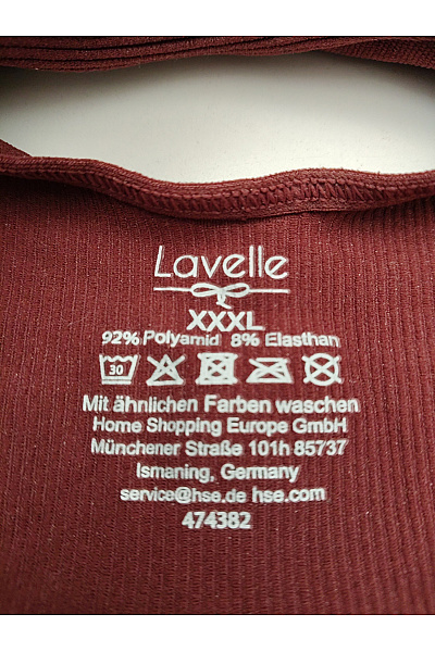 Lavelle Červená bezešvá sportovní podprsenka s hlubokým výstřihem Vel. XXXL | Lavelle | obrázek 7